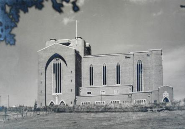 Image: Guildford Cathedral open to the elements