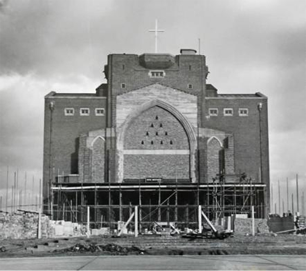 Image: Guildford Cathedral Tower under construction